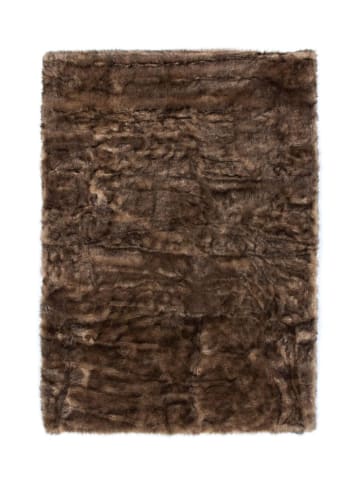Kayoom Hochflor Teppich Crown 110 in braun - rechteckig