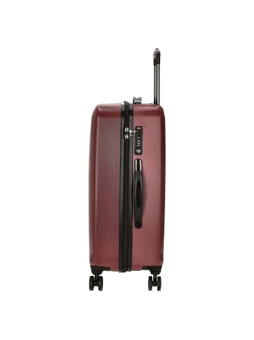Check.In Mailand - 4-Rollen-Trolley 65 cm (rot) in rot