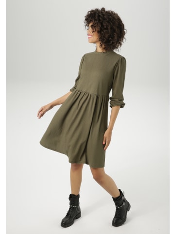 Aniston CASUAL Jerseykleid in Oliv