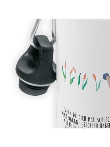 Mr. & Mrs. Panda Trinkflasche Otter Stein mit Spruch in Weiß