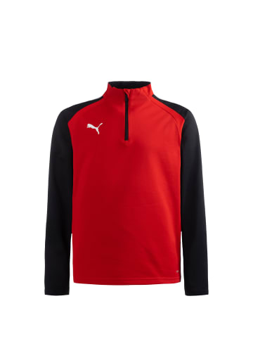 Puma Sweatshirt TeamLIGA 1/4 Zip in rot / schwarz