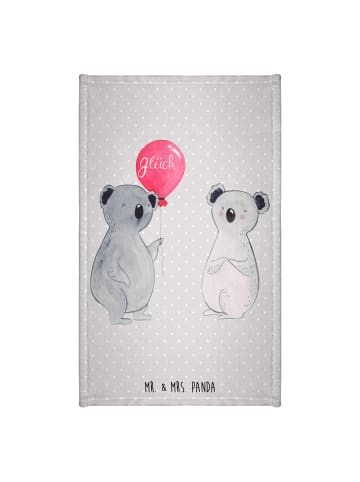 Mr. & Mrs. Panda Gästehandtücher Koala Luftballon ohne Spruch in Grau Pastell