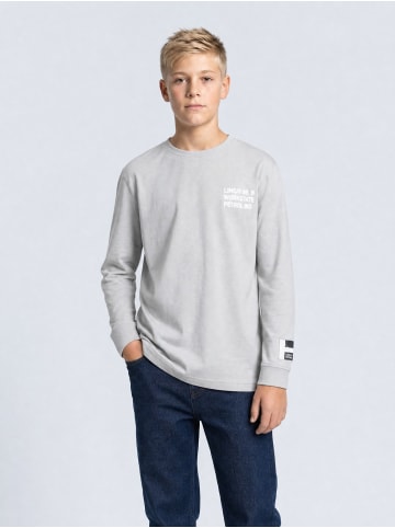 Petrol Industries Langarmshirt mit Print Ironlake in Schwarz