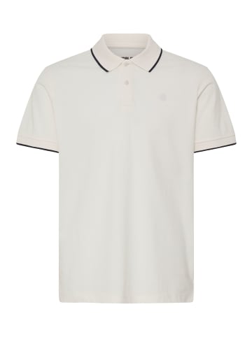 BLEND Elegantes Poloshirt Knopfleiste Kurzarm in Weiß