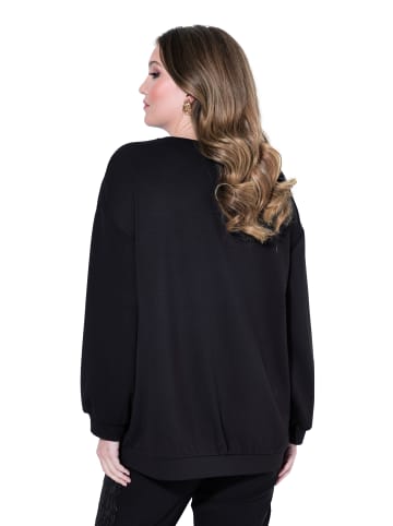 MIAMODA Sweatshirt in schwarz