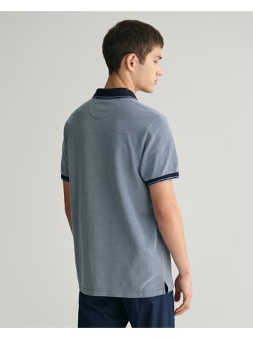 Gant Oxford Piqué Poloshirt in 4 Farben in Blau