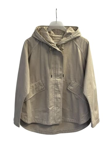 Marc O'Polo Cape-Jacke mit Kapuze in Linen Beige