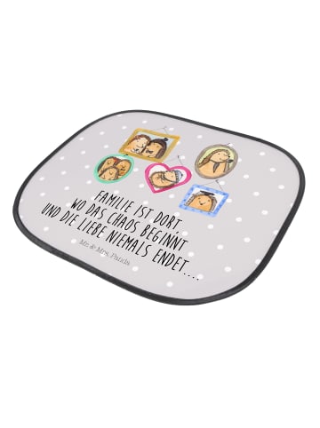 Mr. & Mrs. Panda auto hitzeschutz Igel Familie mit Spruch in Grau Pastell