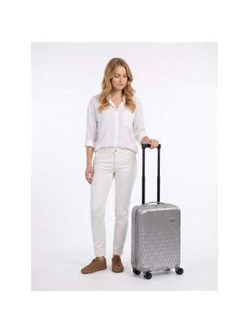 Pack Easy Flow 4 Rollen Kabinentrolley S 52 cm silver