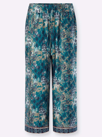 Heine Culotte in aquapetrol-champagner-bedruckt