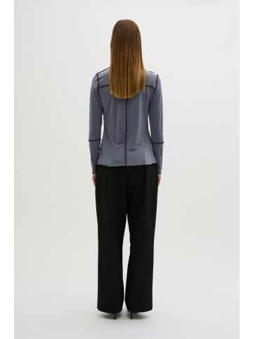 Karen By Simonsen Langarm-Bluse KBTyler Slim fit in Grisaille