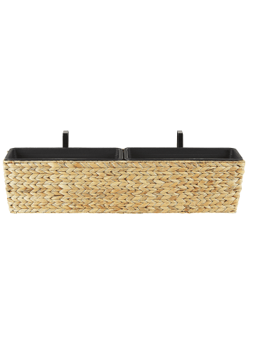 Beliani 3-tlg Outdoor Blumentopf KAWALA in Beige