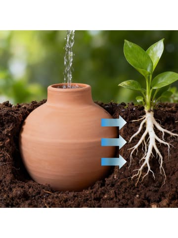 relaxdays 3 x Ollas in Terrakotta - 800 ml