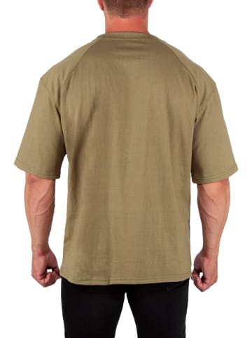 Reichstadt Reichstadt Oversized T-Shirt Herren  22RS033A Khaki 5XL