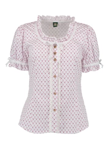 OS-Trachten Bluse Poceu in Himbeere