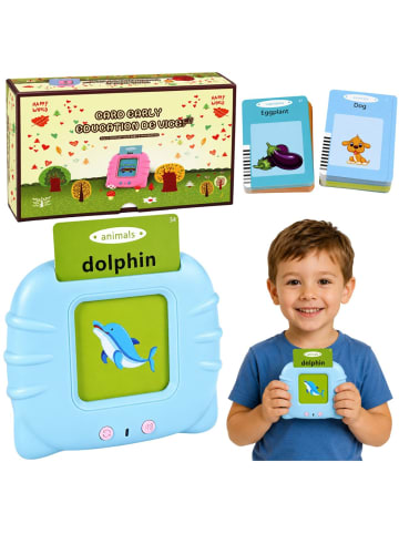 Wisam® Englische Wortlernkarten, Lernspielzeug, blau