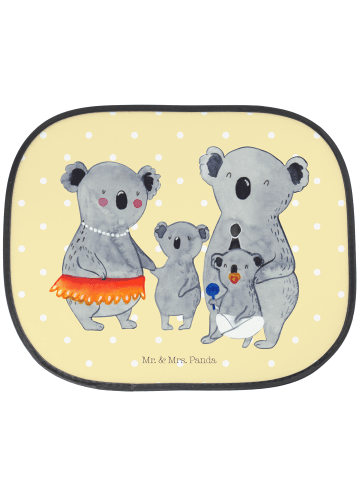 Mr. & Mrs. Panda Sonnenschutz Auto Koala Familie ohne Spruch in Gelb Pastell