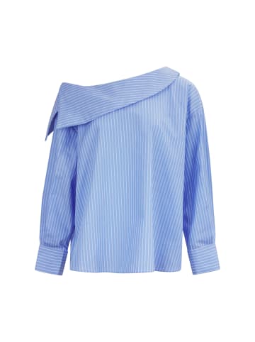 palpito Women Blouse in Blue Stripes
