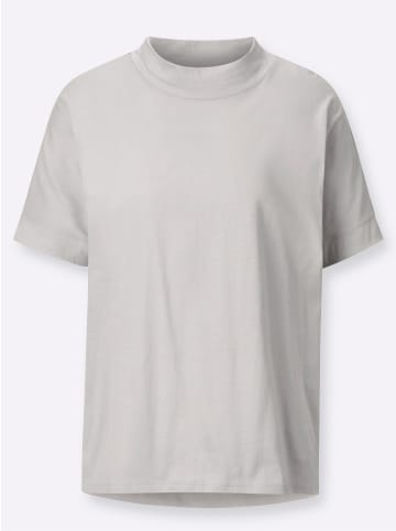 Sieh an! Kurzarm-Shirt in hellgrau