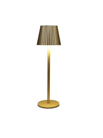 Coen Bakker LED Tischlampe dimmbar IP44 Innen & Außen 36,5x11cm in Gold