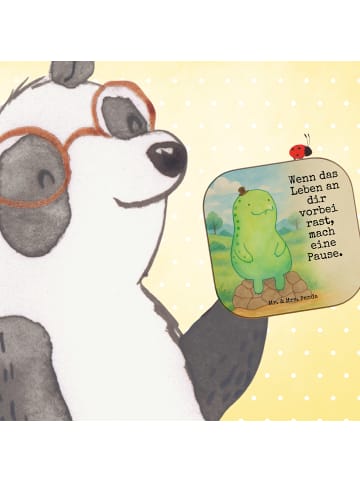 Mr. & Mrs. Panda Untersetzer Schildkröte Pause Design mit Spruch in Weiß