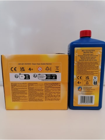Pustefix PUSTEFIX Seifenblasenmaschine FLOWER POWER + PUSTEFIX Nachfüllflasche 1.000 ml