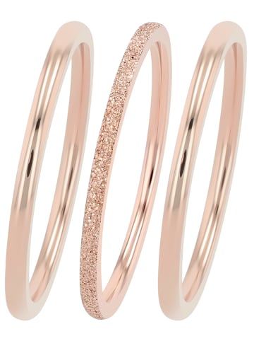 Adeliás Damen Ring aus Edelstahl in gold