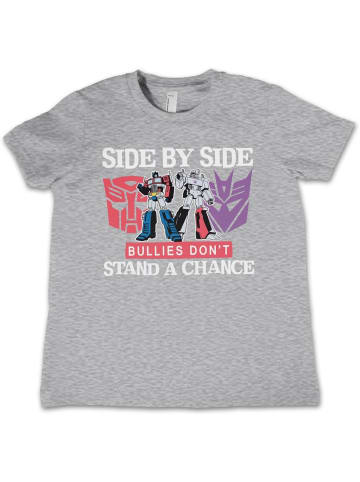 Transformers Shirt "Side By Side Bullies Don't Stand A Chance Kids Tee" in Grau