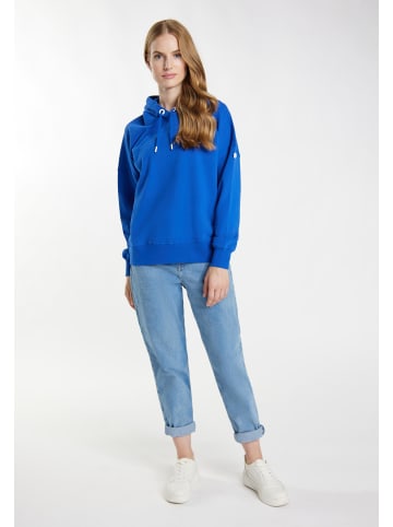 DreiMaster Maritim Kapuzenpullover in Royalblau