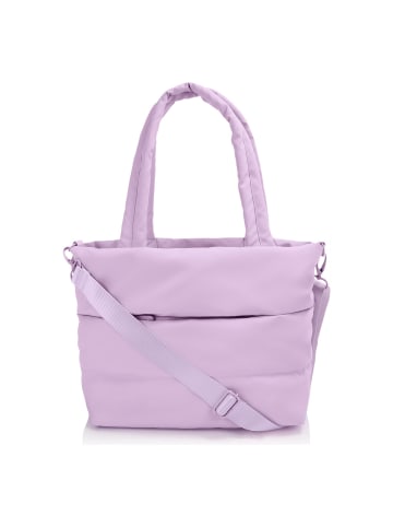 Heys Puffer Shopper Tasche 35 cm Laptopfach lavender