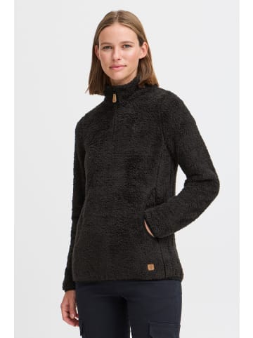 Oxmo Troyer OXTELSONIA 21301250ME kuscheliger Teddy-Pullover in Schwarz