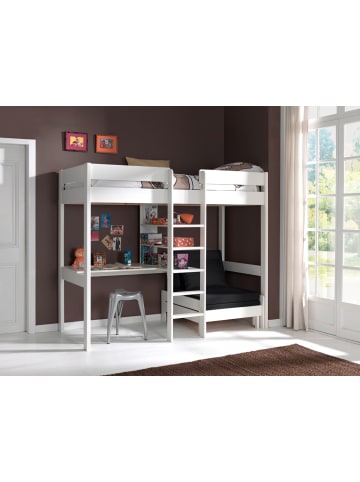 58 aufm Kessel HOCHBETT Karolina 208x175x105/206 aus Massivholz in Weiß