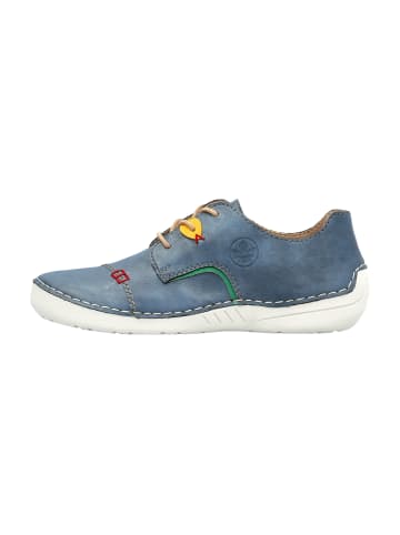 rieker Sneakers Basse mit Schnürsenkeln Valletta Blau