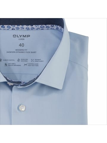 OLYMP Langarm Business Hemd für Herren in hell-blau