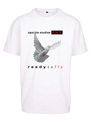 Mister Tee Mister Tee Unisex Ready to fly Oversize Tee in white