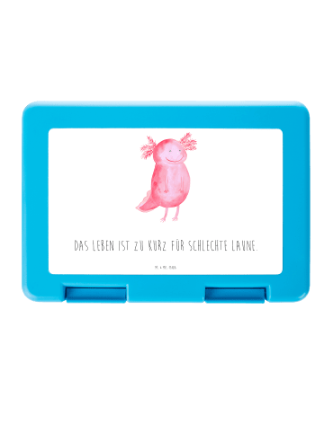 Mr. & Mrs. Panda Lunchbox Axolotl Glücklich mit Spruch in Weiß