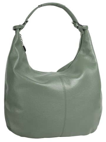 Cluty Shopper echt Leder in grün