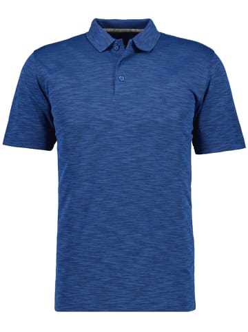 Ragman Softknit-Polo Flammdesign in Blau