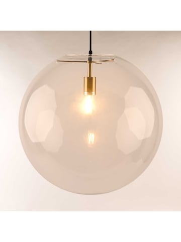 s.LUCE Hängeleuchte Orb Glaskugel in Gold/Klar