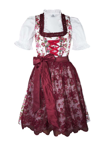 Edelnice Midi Dirndl 2-teilig Estefania in rot