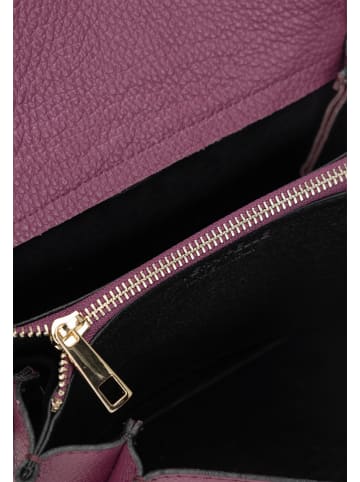 faina Crossbody Bag Aus Leder in Burgund