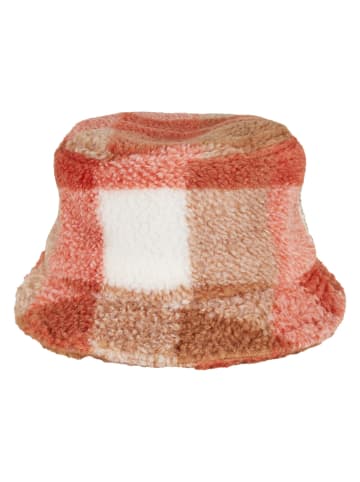 Flexfit Flexfit Bucket Hat Sherpa Check Bucket Hat in whitesand/toffee