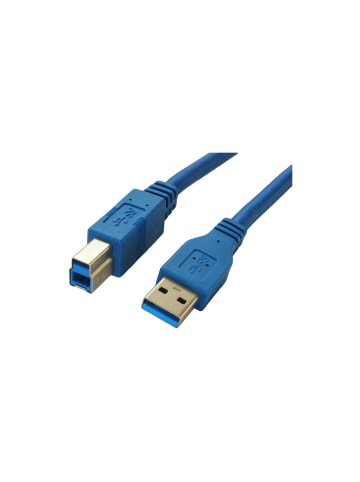 COFI 1453 Premium Super Speed Druckerkabel - USB 3.0 - 1m in Blau