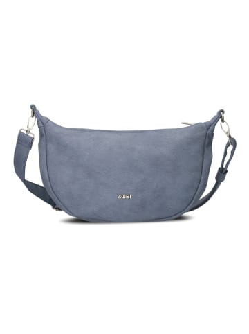 Zwei Mademoiselle.M Umhängetasche 34 cm in nubuk sky