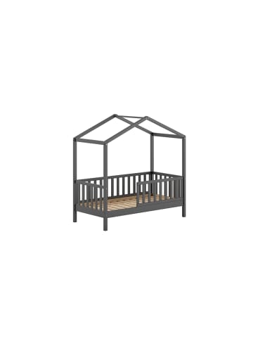 58 aufm Kessel JUNIORBETT Karie 148x151x76 aus Massivholz in Anthrazit