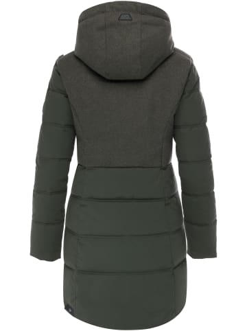 ragwear Winterjacke Ashani Block Intl. in Dark Olive25