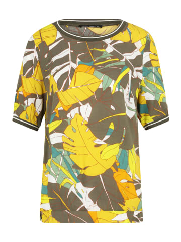 Betty Barclay Schlupfbluse mit Muster in Khaki/Yellow