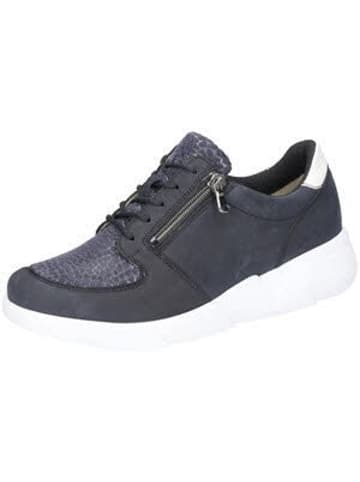 WALDLÄUFER Damen Slipper Funky in Blau