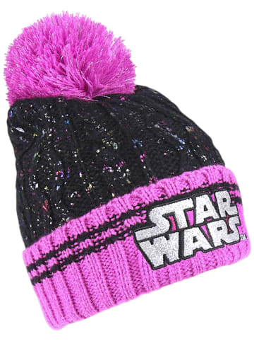 Cerda Bommelmütze Star Wars mit Glitzer 56 cm  in Schwarz