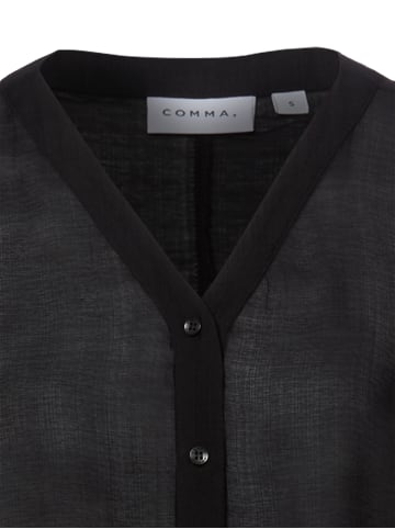 comma Bluse in schwarz